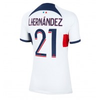 Echipament fotbal Paris Saint-Germain Lucas Hernandez #21 Tricou Deplasare 2023-24 pentru femei maneca scurta